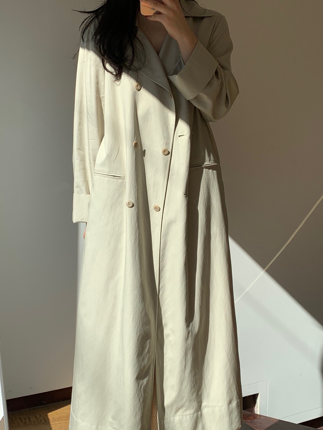 soft trench - mint beige